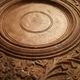 Shelf folding tray carved wood shelf 3 levels 6 shelves India
