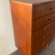 Danish teak chiffonier chest of drawers with 5 drawers