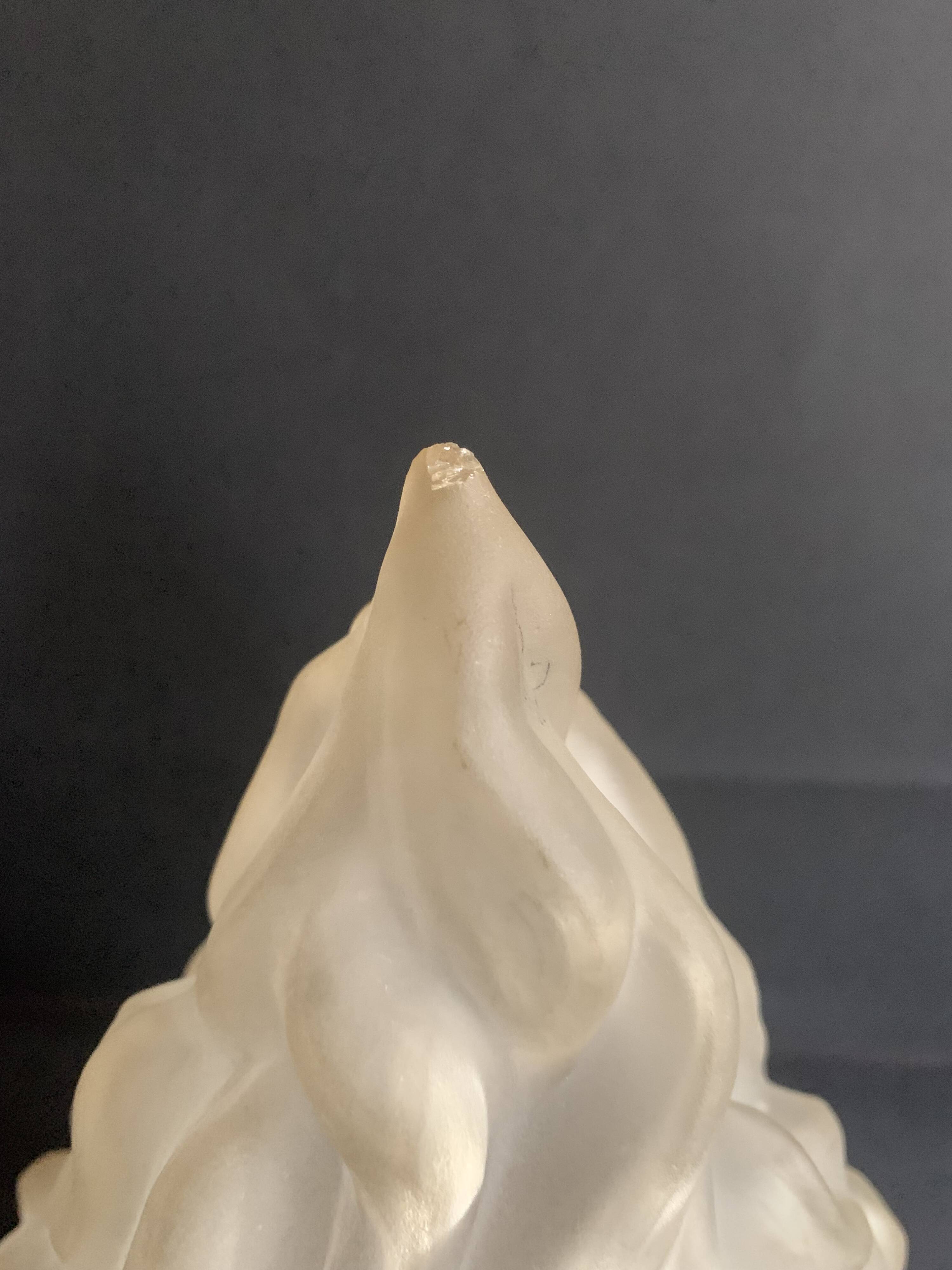 Large Art Deco flame globe lamp or ceiling light, 1920