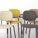 Set of 4 Vintage Armchairs 1950s Germany, Mid Century Modern Dining Chairs