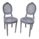 Paire de chaise cannees