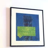 Original abstract print by Maya Memin, 90s