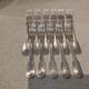 11 silver-plated table forks by Christofle Cluny with stripes