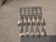 11 silver-plated table forks by Christofle Cluny with stripes