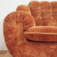Velvet armchairs and sofa, 1970s, set of 3
