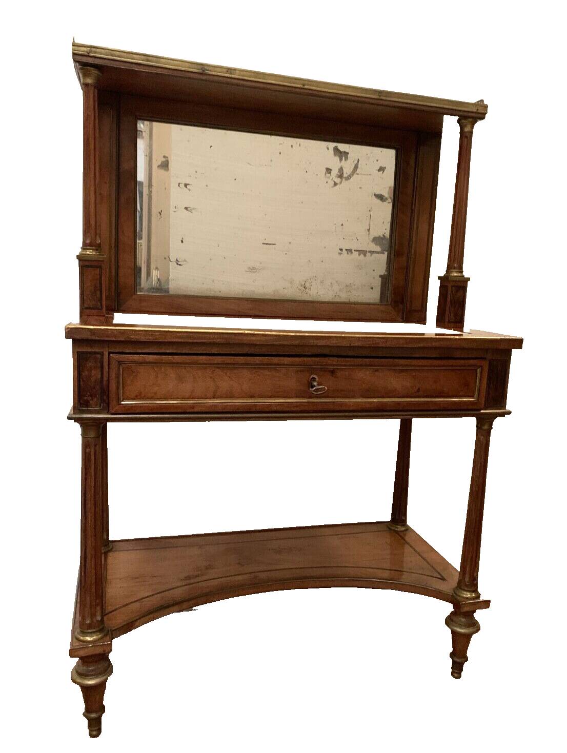 Credence de style louis xvi en acajou et placage xix siècle