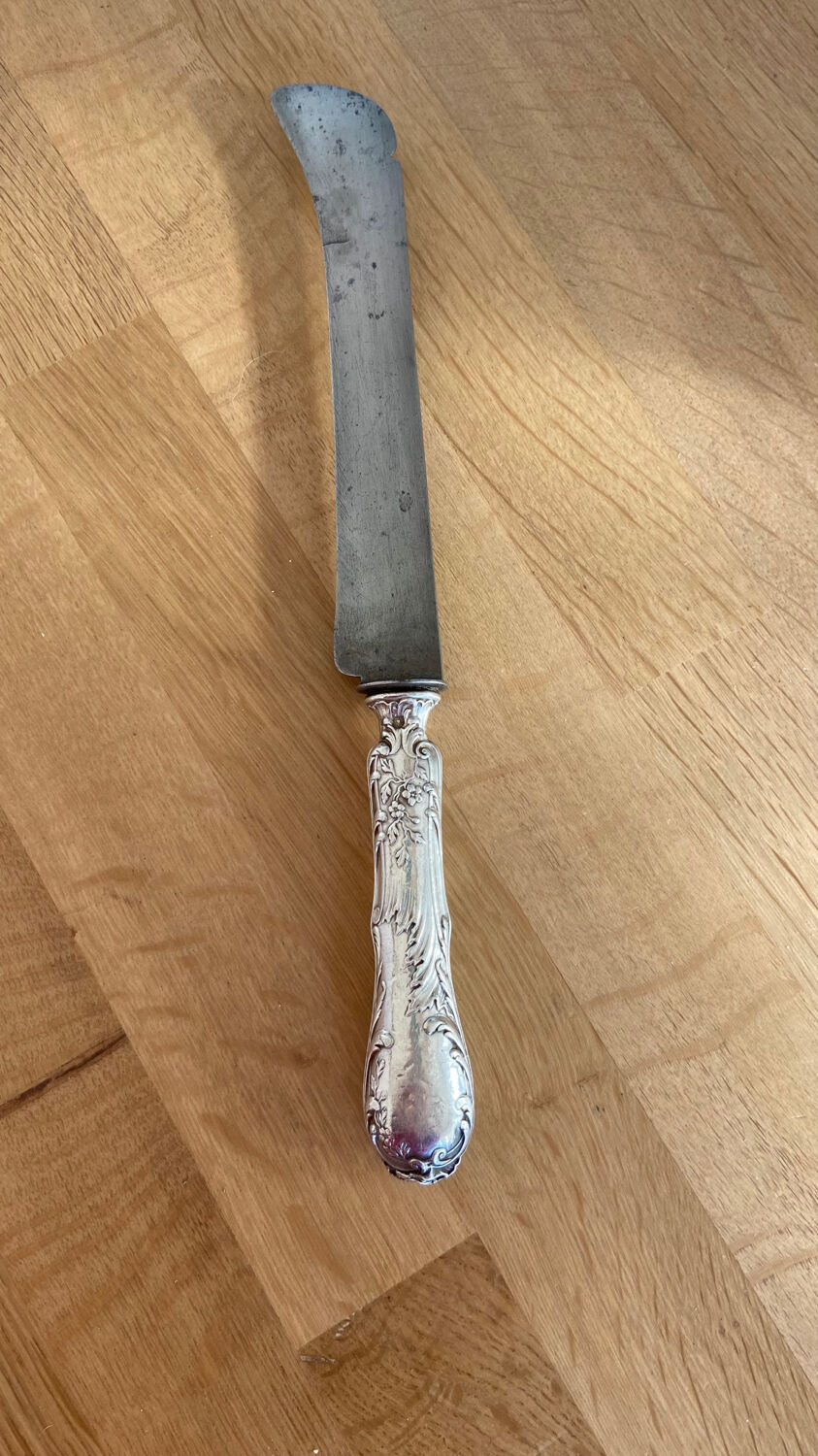 Minerva silver cheese knife