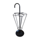 Black metal umbrella holder