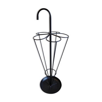 Black metal umbrella holder
