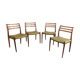 Set of 4 chairs model 78 by Niels Otto Moller for JL Mollers