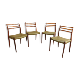 Set of 4 chairs model 78 by Niels Otto Moller for JL Mollers
