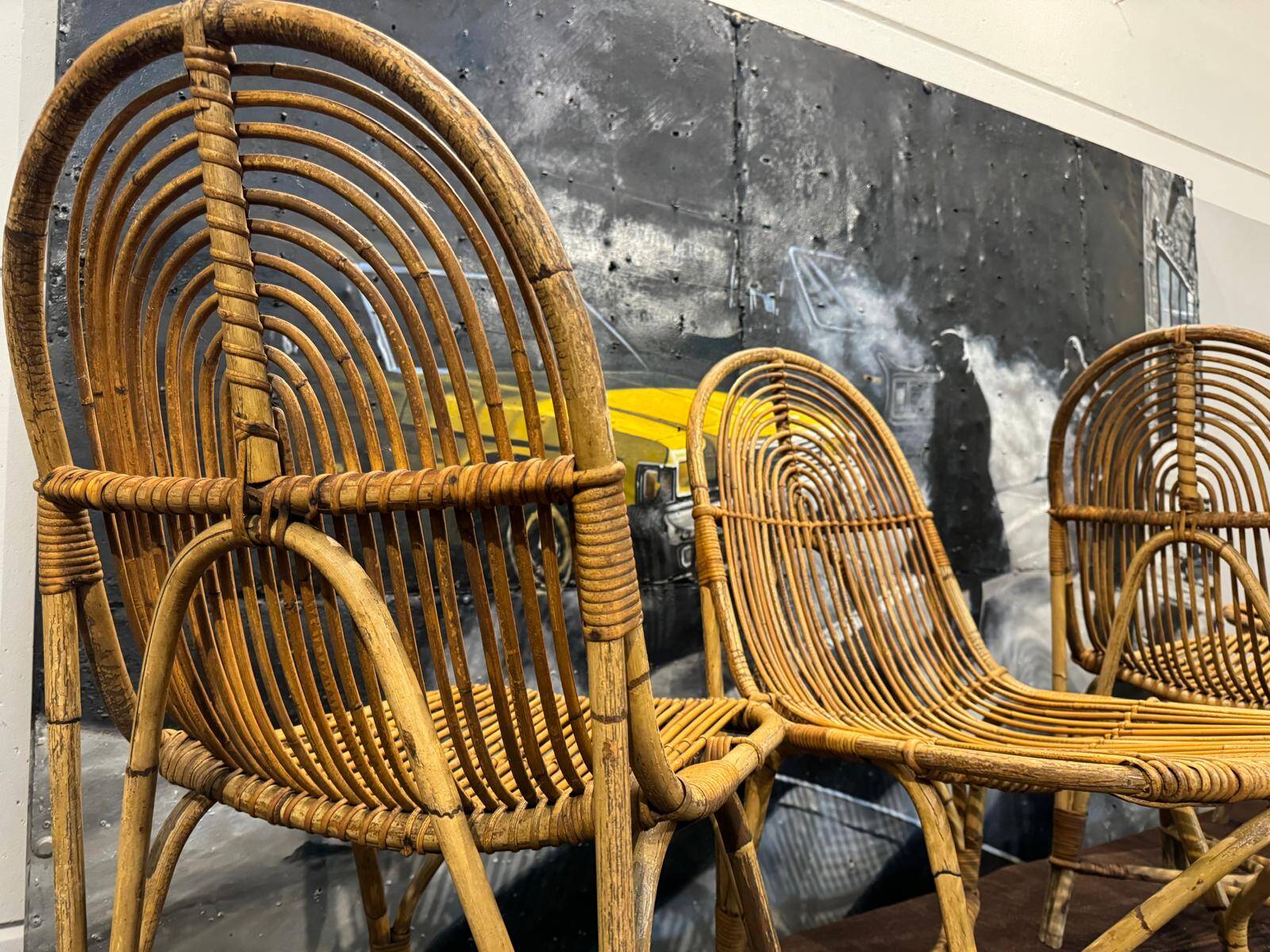 Vintage rattan chairs