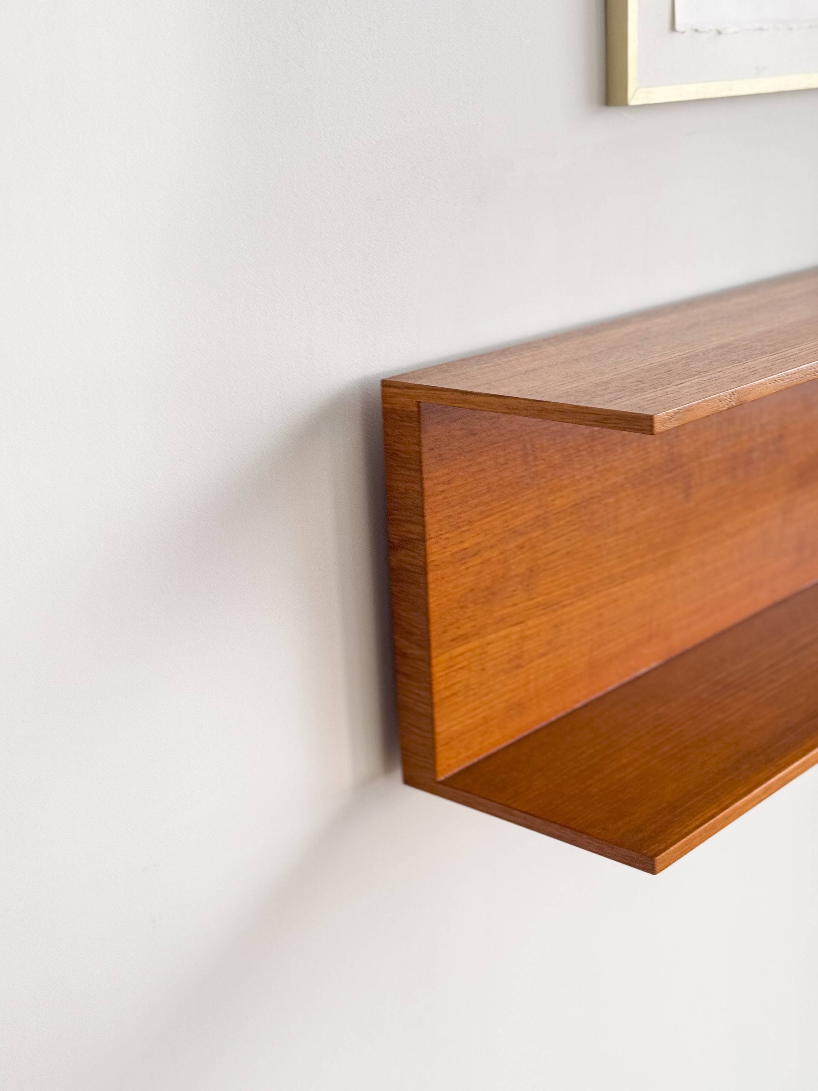 Mid-Century Shelf or Wall Unit in Teak by Walter Wirz for Wilhelm Renz, 100