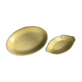 Set of dishes, salt faience