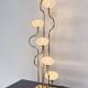 Contemporary Floor Lamp, Brass and Glass, Italy