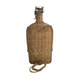 Glass bottle and wicker