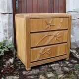 Rattan chest of drawers