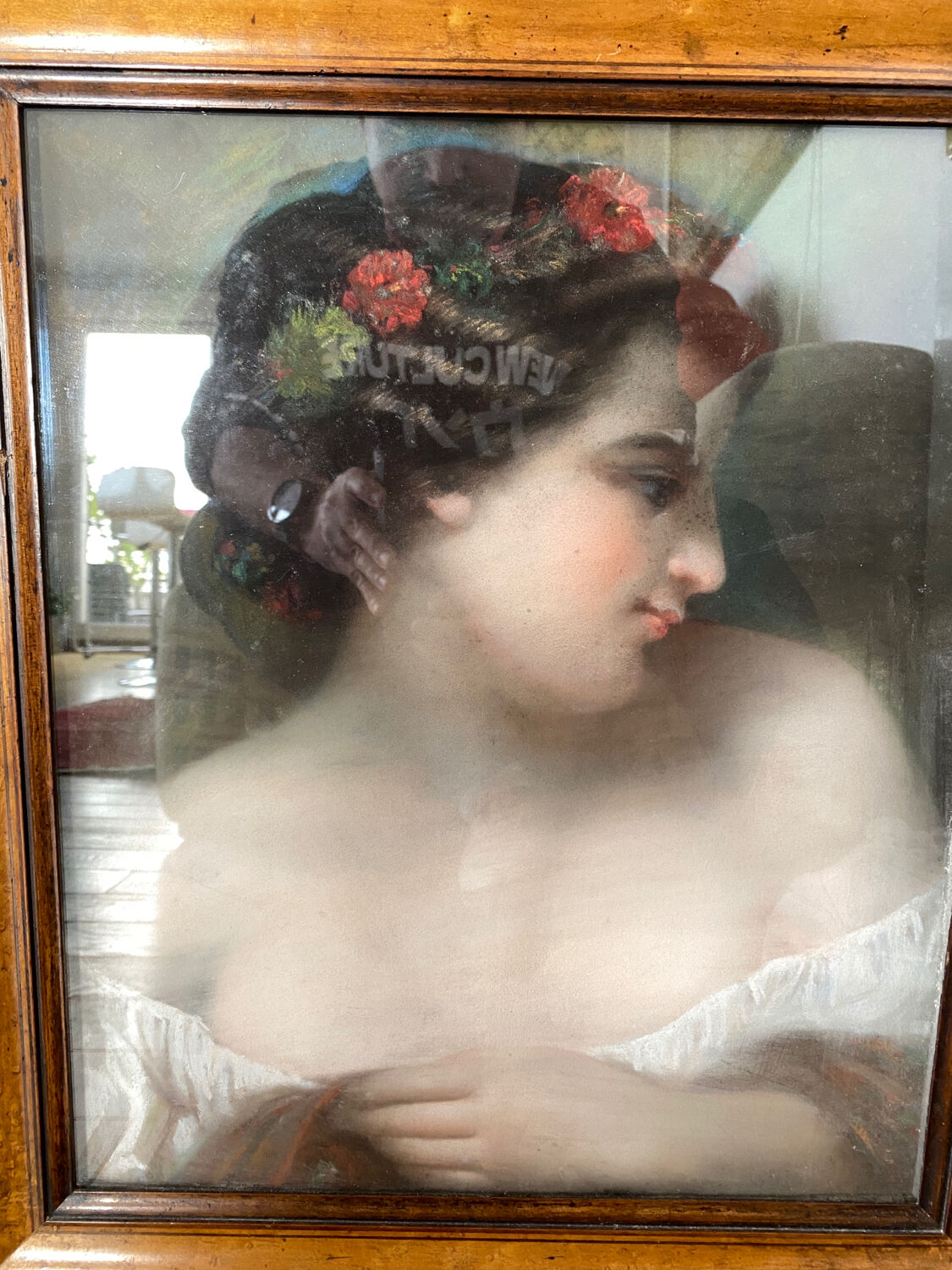 Portrait of a young girl from the 19th century