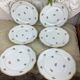 6 flat plates porcelain Limoges France