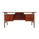 Bureau en teck, design danois, années 1970, fabrication : Omann Jun
