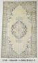 Light Yellow & Brown Vintage Rug, 164x266Cm