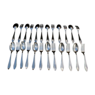 Ménagère entremet 24 pieces art deco goldsmith deetjen - forks/spoons