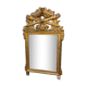 Miroir doré et vert en bois