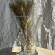 Vase en verre à décor géométrique