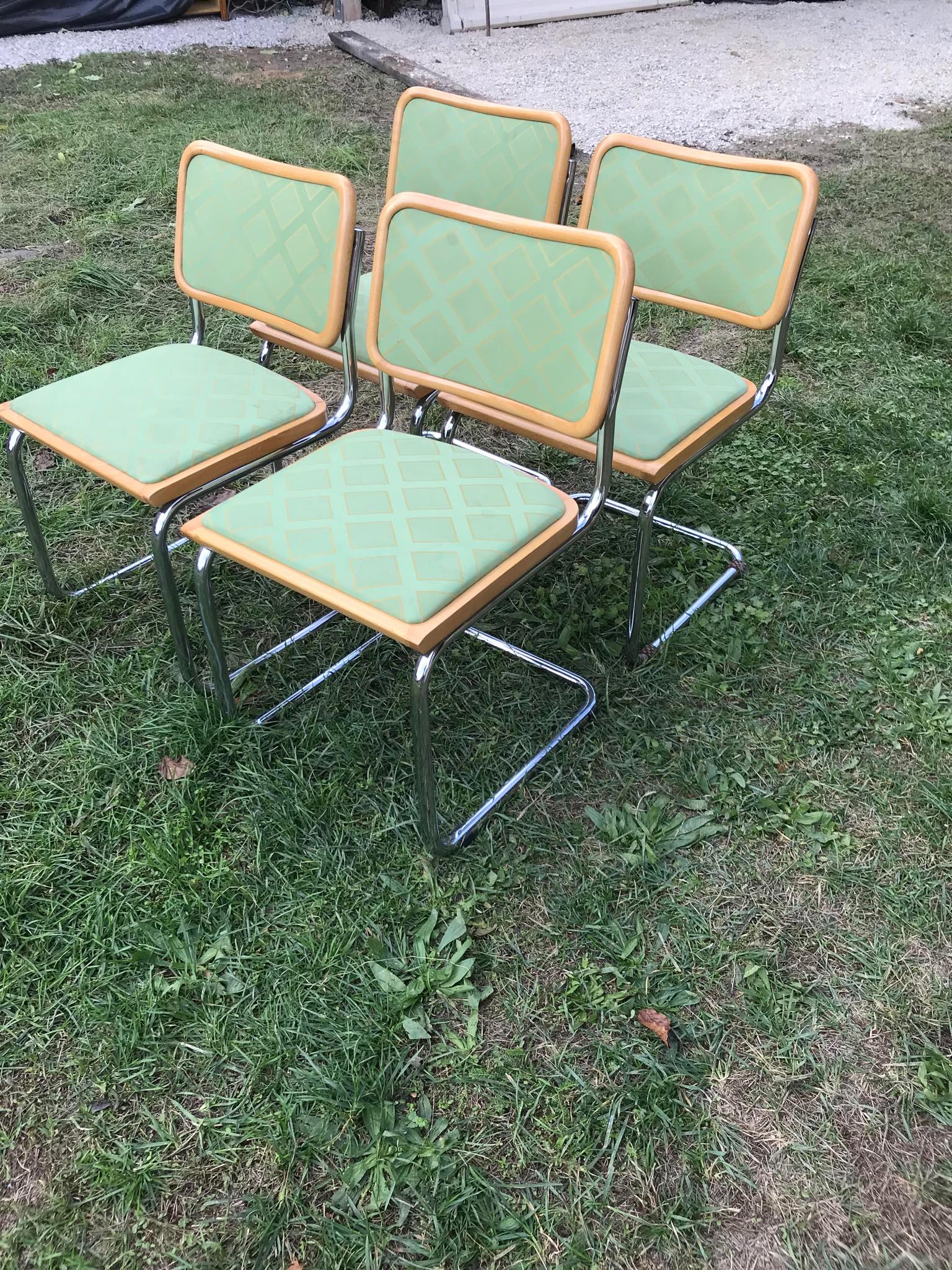 Set of 4 Cesca chairs by Breuer Marcel