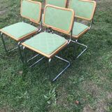 Set of 4 Cesca chairs by Breuer Marcel