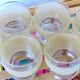 Set de 6 verres granités vintage 50/60's