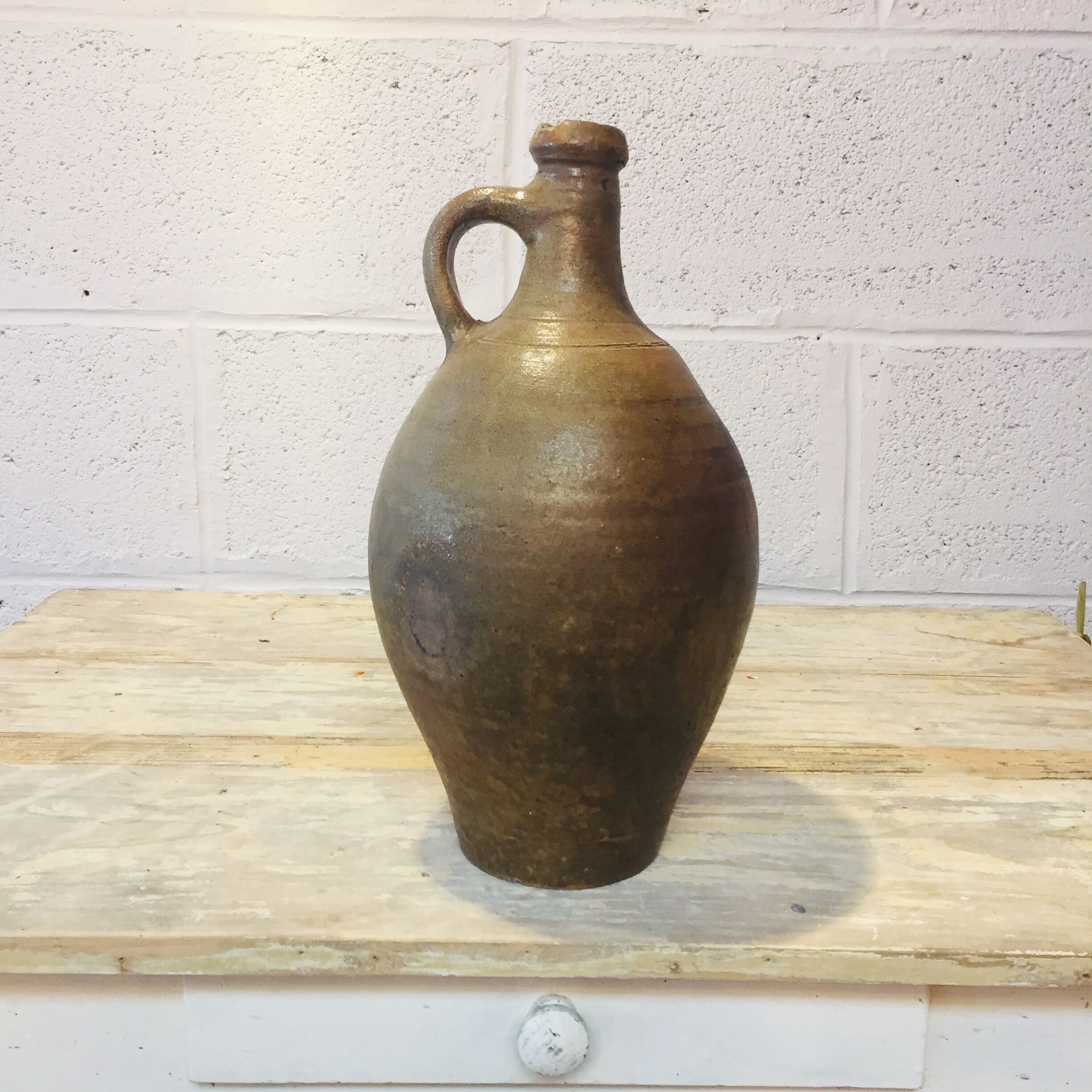 Old sandstone jug, handcrafted