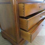 Louis Philippe style cherry wood chest of drawers