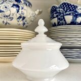 Candy box, white opaline jar