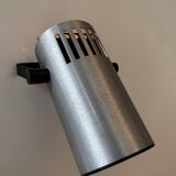 Pair of adjustable wall lights, brushed metal, France 1970