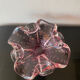 Vintage pink empty pocket ashtray in Murano by Barovier and Toso
