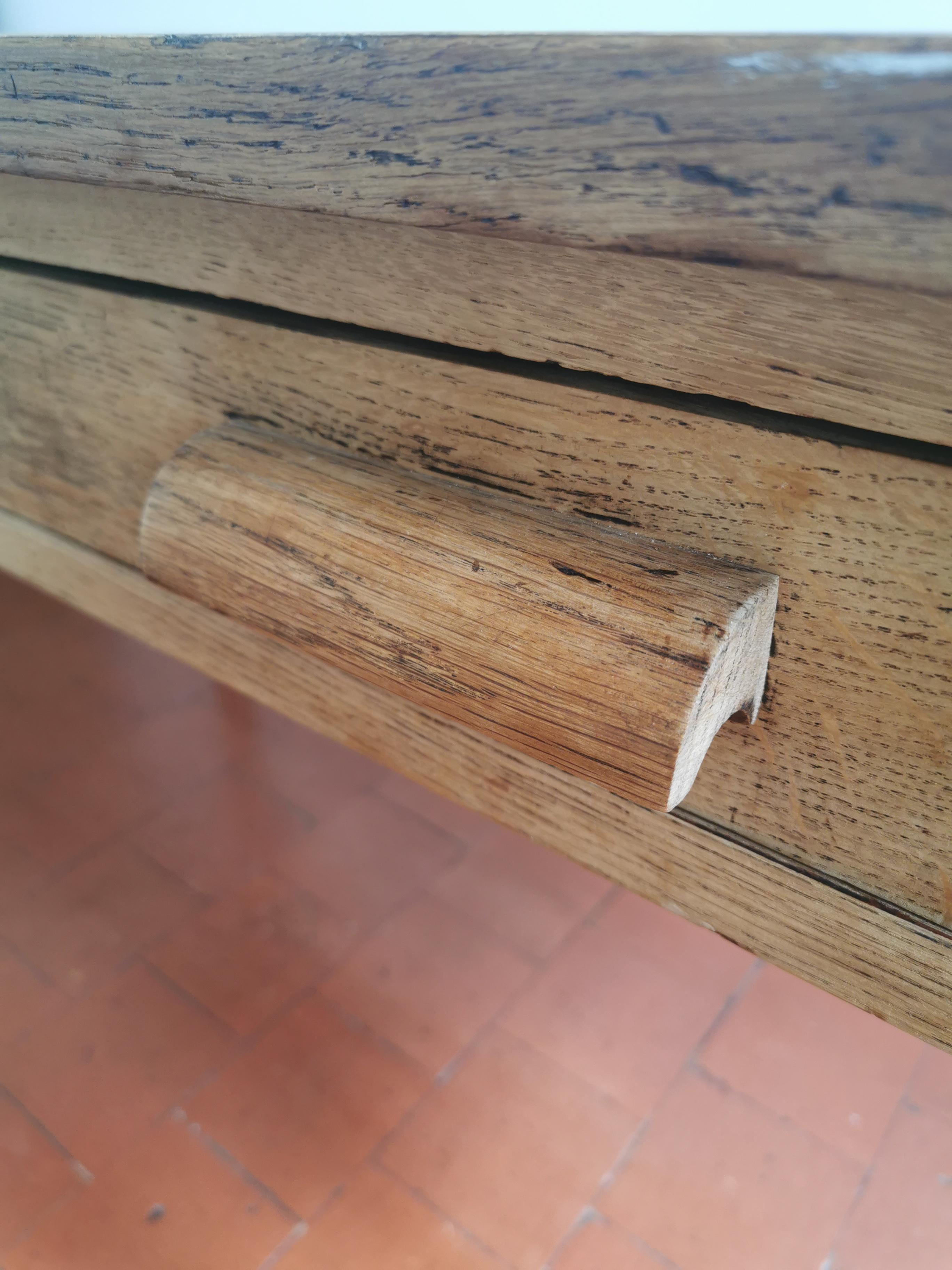 Farm table oak desk 1960