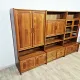 Multifunctional, modular shelving unit/wall system, teak, Denmark, 60s/70s