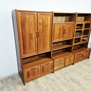 Étagère, unité murale multifonctionnelle et modulaire en teck, Danemark, années 60-70