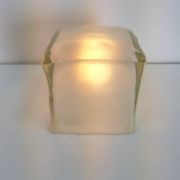Lampe de table Iviken Ice Cube en verre d'Ikea, années 1990.