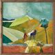 Farming With Windmill Painting