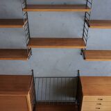Etagère murale vintage par Nisse Strinning pour String AB, années 1960