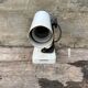 Vintage wall light, old 70s spotlight, Italian "il faretto", white.