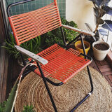 Pretty scoubidou folding armchair