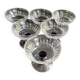 6 Colored cut crystal bowls – Val Saint Lambert