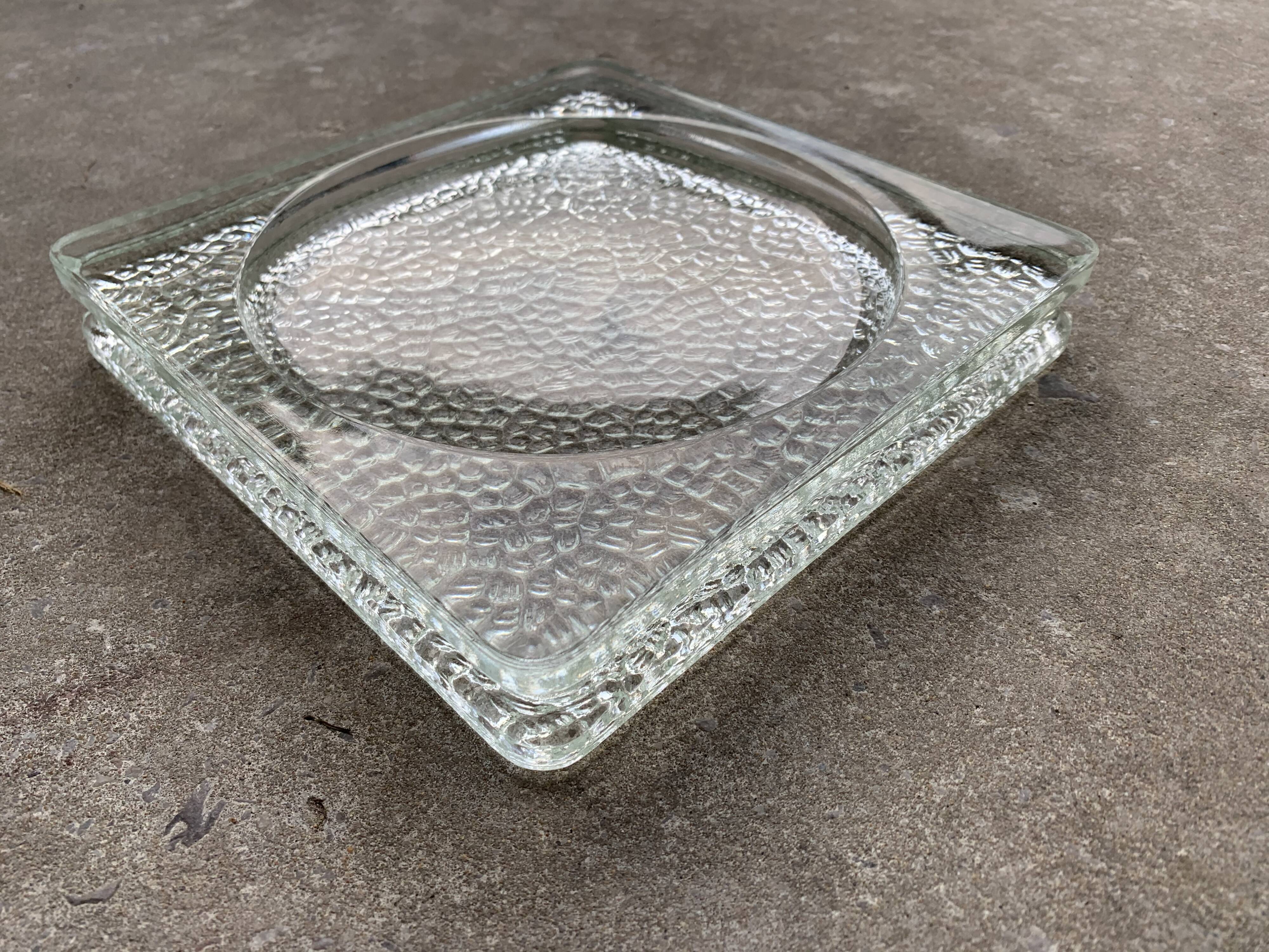 Glass paved ashtray from the 50's, Nevada model