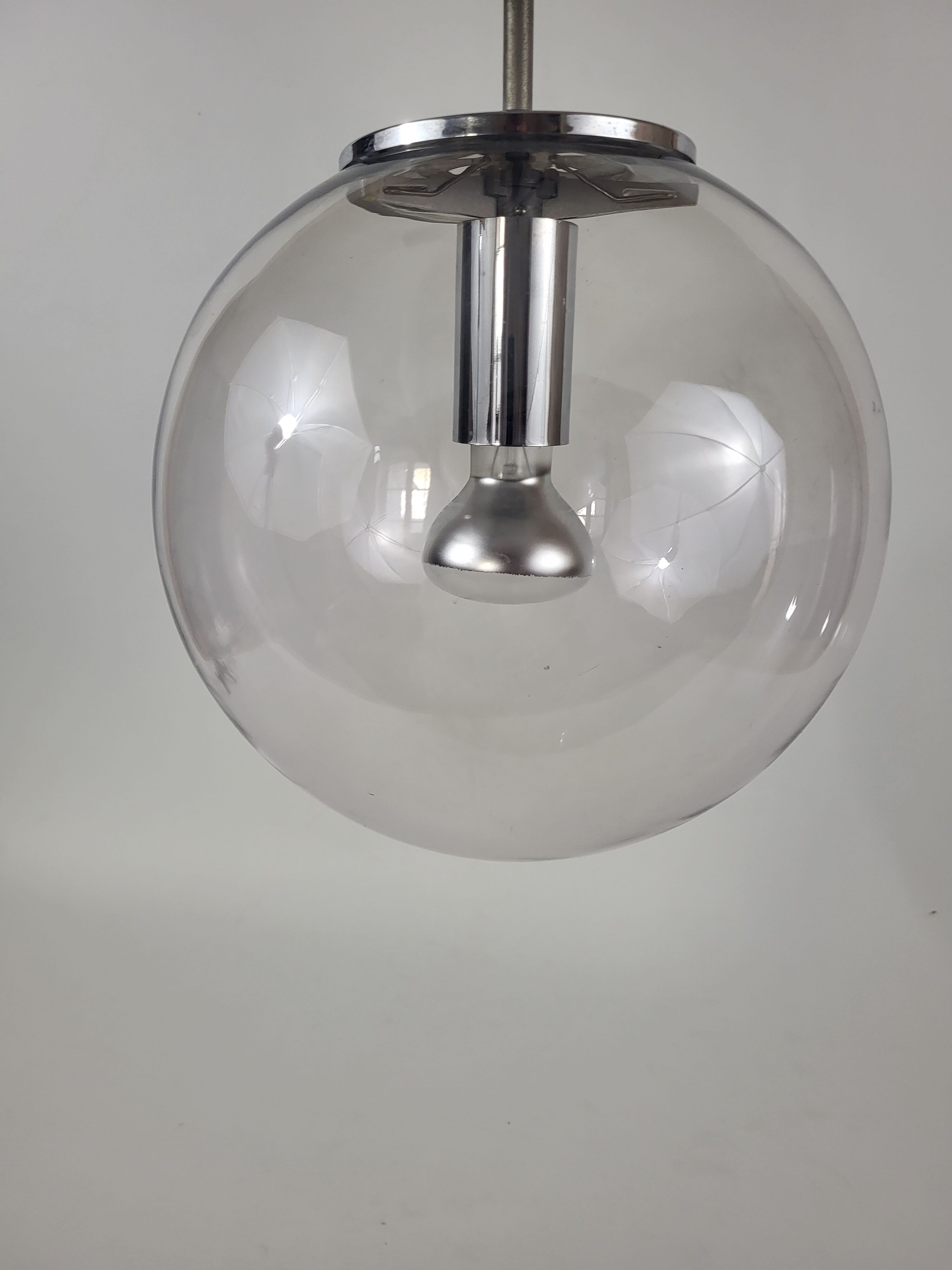 Pendant lamp globe boule limburg 70s