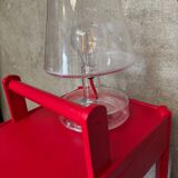 Side table, end table, like a worker, red