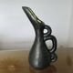 Large Ray Camart vase, Vallauris, free-form in matte black ceramic, 1950