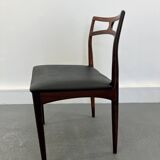 Danish Model 94 Side Chairs in Rosewood and Leather by J.Andersen for Christian Linneberg, 1960 s,